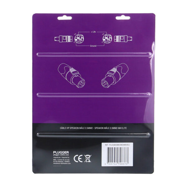 Plugger - Speaker Cable 2 x 2.5mm² Speakon M - Speakon M 10m Elite - Image 3