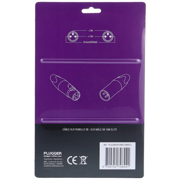 Plugger - XLR F 3b - XLR M 3b 3M Elite Cable - Image 3