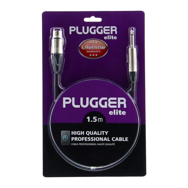 Plugger - XLR Cable F 3b - Jack M mono 1.50m Elite - Image 2