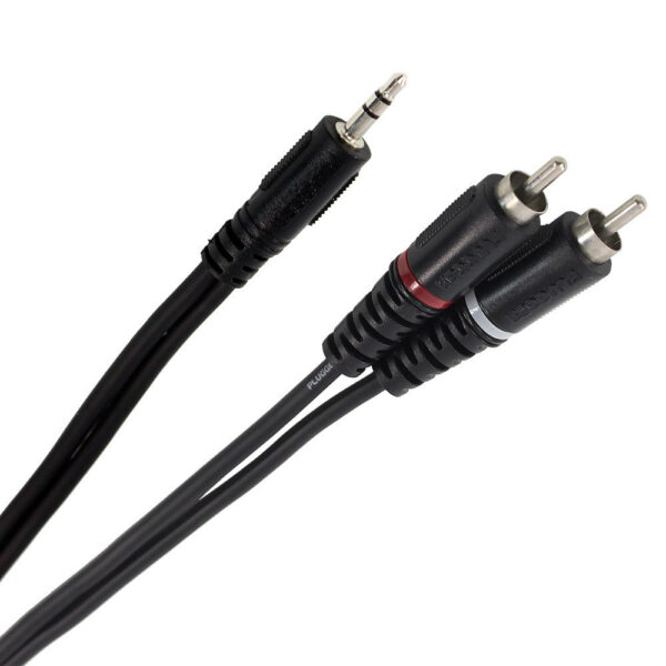 Plugger - Y Cable Mini Jack M Stereo - RCA M 3m Easy