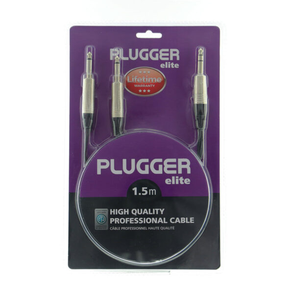 Plugger - Y Jack M Stereo Cable - Jack M Mono 1.50m Elite - Image 2