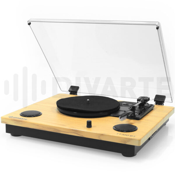 Divarte - TT300-BT Turntable with Preamp, USB SDc BT AUX 2xRCA - Image 7