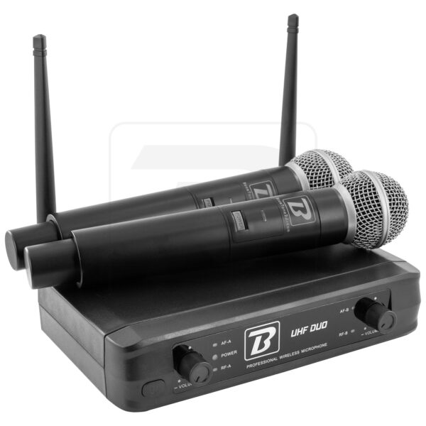 BoomTone DJ - UHF Duo, Professional Wireless Microphone, Handheld, Dual (Pair) - Image 7