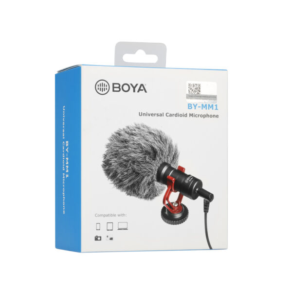 Boya - MM1, mali video shotgun mikrofon za iPhone ,Android, DSLR, cams