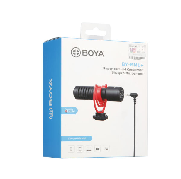 Boya - MM1 Plus,mali video shotgun mikrofon za iPhone,Android,DSLR,cams