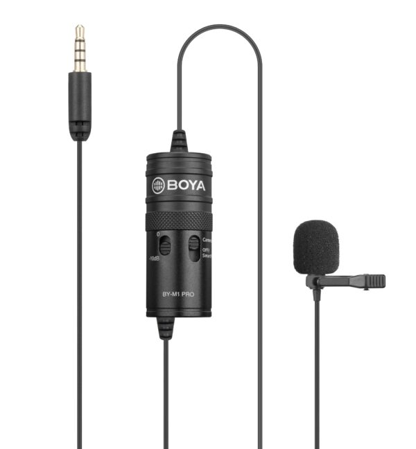 Boya - M1 PRO,Univerzalni profi lavalier mikrofon:smartphone,PC,DSLR
