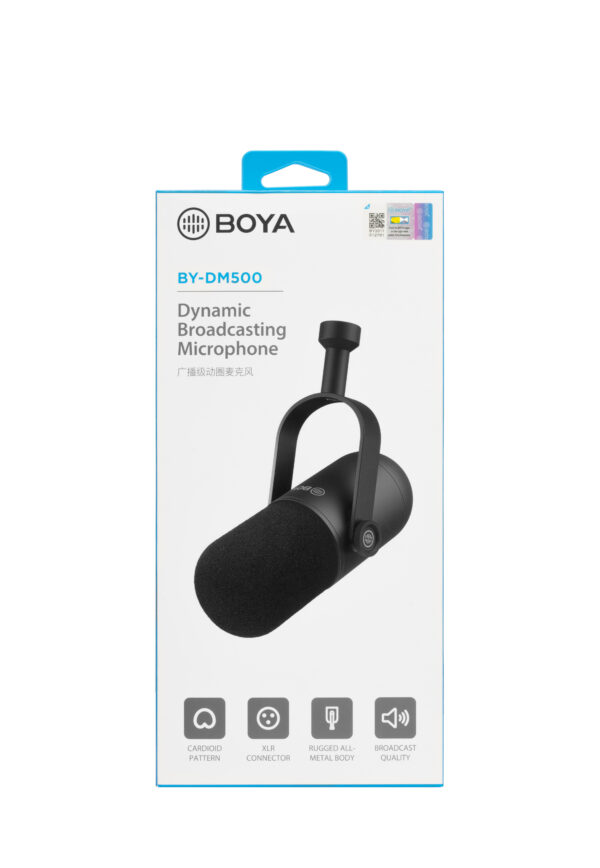 Boya - DM500,Cardioid Dynamic Broadcasting Microphone