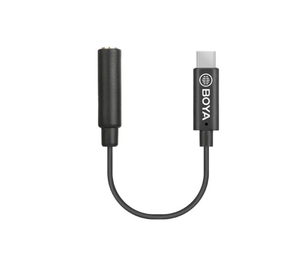 Boya - K4, 3.5mm TRS (Female) to Type-C (Male) Audio Adapter