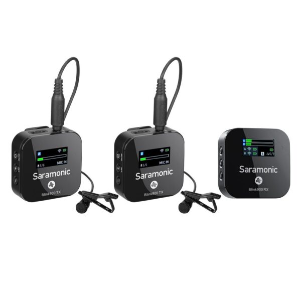 Saramonic - Blink900 B2R: 2-Person Wireless Clip-On Mic System