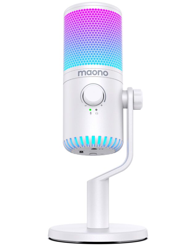 Maono - DM30RGB USB Gaming Microphone White - Slika 2
