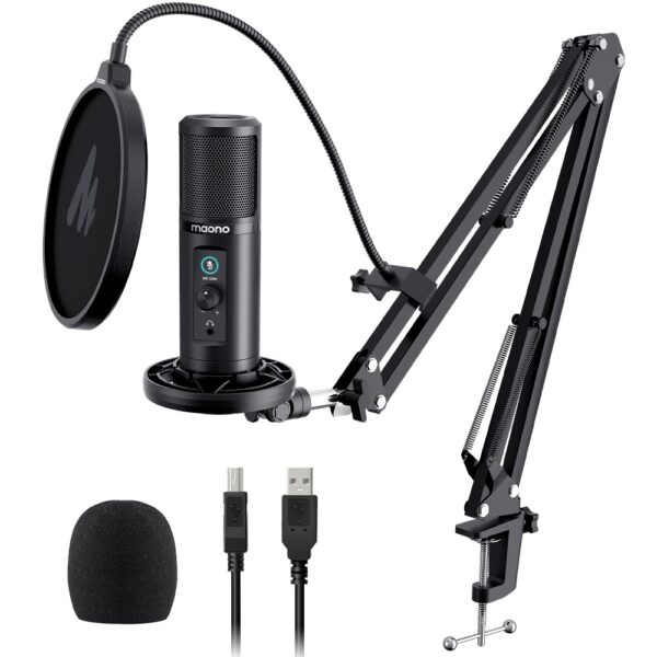 Maono - PM422 Podcast USB Set: Microphone + Boom Arm + Cable, Plug&Play - Slika 2