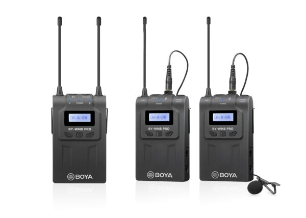 Boya - WM8 PRO-K2, profi UHF Wireless microphone system (2TX+1RX) - Slika 2