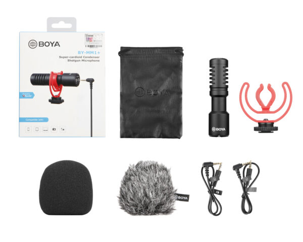 Boya - MM1 Plus,mali video shotgun mikrofon za iPhone,Android,DSLR,cams - Slika 2