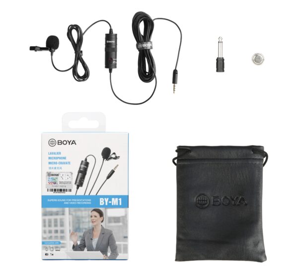 Boya - M1,Profi video omni lavalier mikrofon - Slika 2