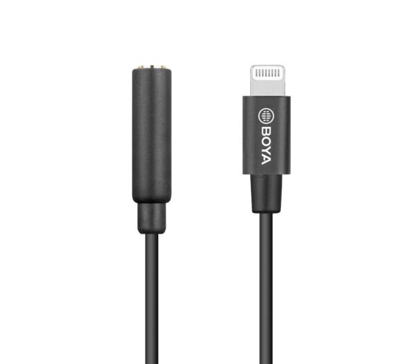 Boya - K3, 3.5mm TRRS (Female) to Lightning (Male) Audio Adapter - Slika 2