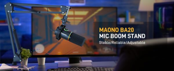 Maono - BA20 Microphone Suspension Boom Scissor Arm Stand - Slika 3