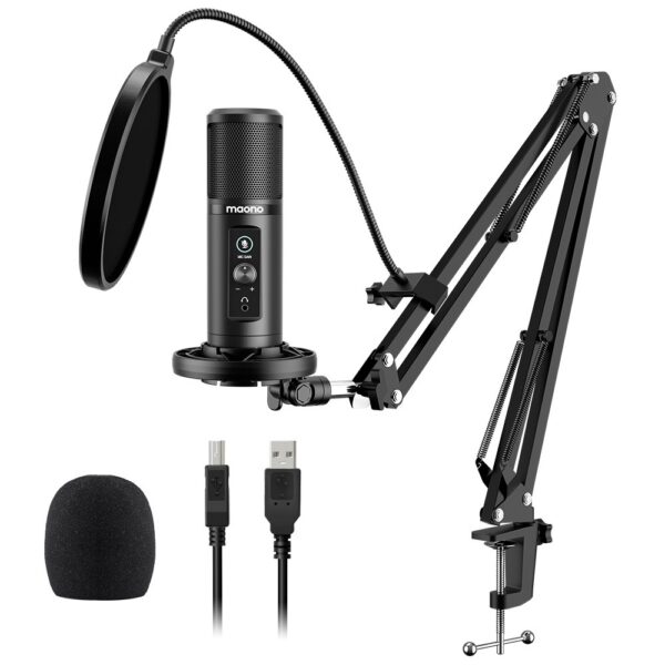 Maono - PM422 Podcast USB Set: Microphone + Boom Arm + Cable, Plug&Play - Slika 3