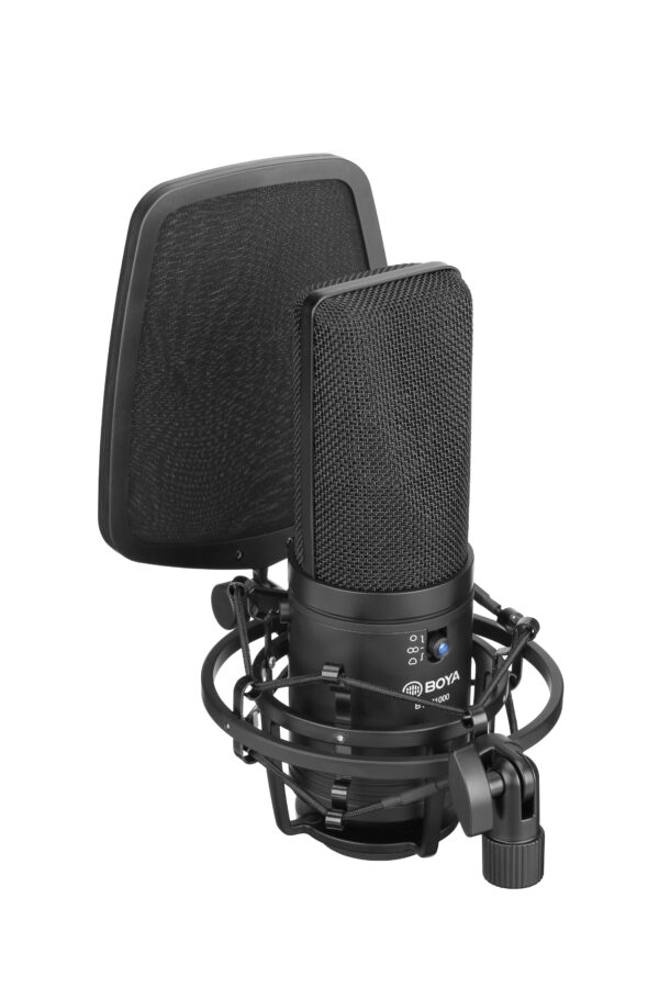 Boya - M1000,broadcast kondenzatorski mikrofon velike dijafragme (34mm) - Slika 3