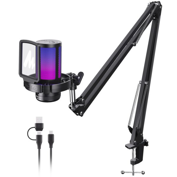 Maono - DGM20S Gamerwave Condenser USB Gaming RGB Microphone Black - Slika 3