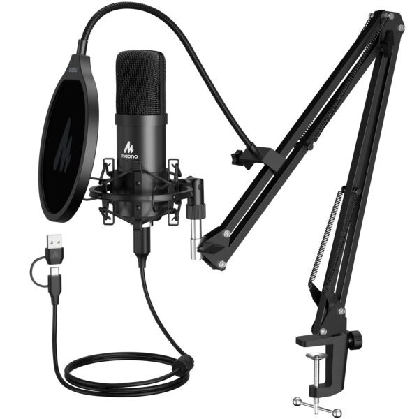 Maono - A04E, Set za podcasting: USB mikrofon+zglobni stalak+pop filter - Slika 4