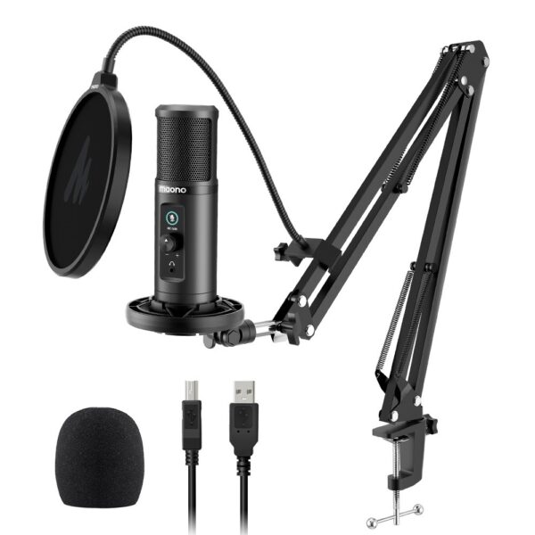 Maono - PM422 Podcast USB Set: Microphone + Boom Arm + Cable, Plug&Play - Slika 4