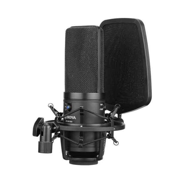 Boya - M1000,broadcast kondenzatorski mikrofon velike dijafragme (34mm) - Slika 4