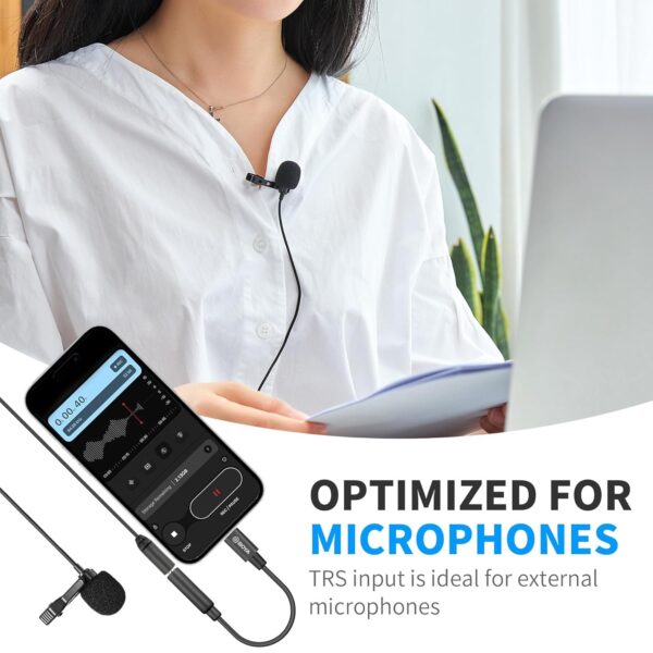 Boya - K9, USB-C to 3.5mm (TRRS) Female Microphone - Slika 4