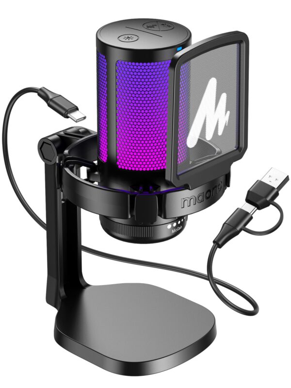 Maono - DGM20 GamerWave Condenser USB Gaming RGB Microphone - Slika 4