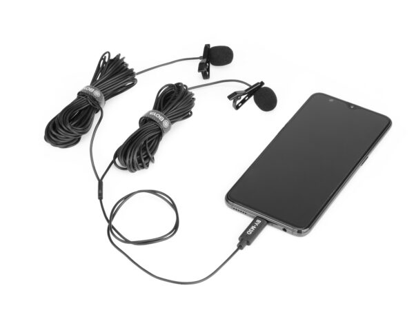 Boya - M3D,Digitalni dupli lavalier mikrofon s kopčom za smartphone - Slika 5