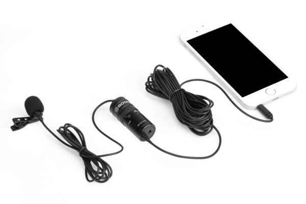 Boya - M1 PRO,Univerzalni profi lavalier mikrofon:smartphone,PC,DSLR - Slika 6