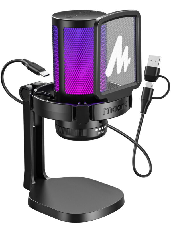 Maono - DGM20 GamerWave Condenser USB Gaming RGB Microphone - Slika 6