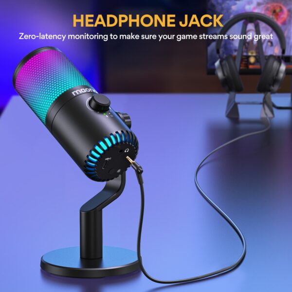 Maono - DM30RGB USB Gaming Microphone Black - Slika 8