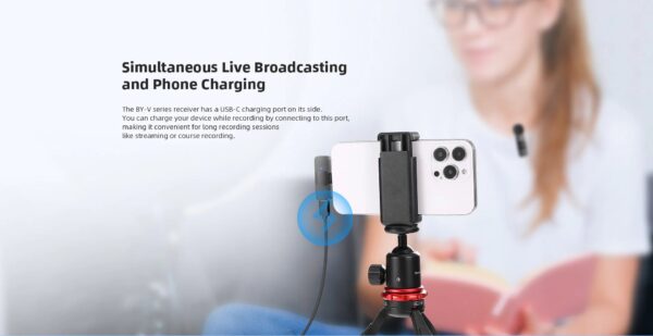 Boya - V1, najmanji 2.4Ghz bežićni mikrofon Lightning konekt. (1TX+1RX) - Slika 8