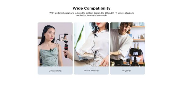 Boya - M1DM,Profi video DUPLI omni lavalier mikrofon - Slika 8