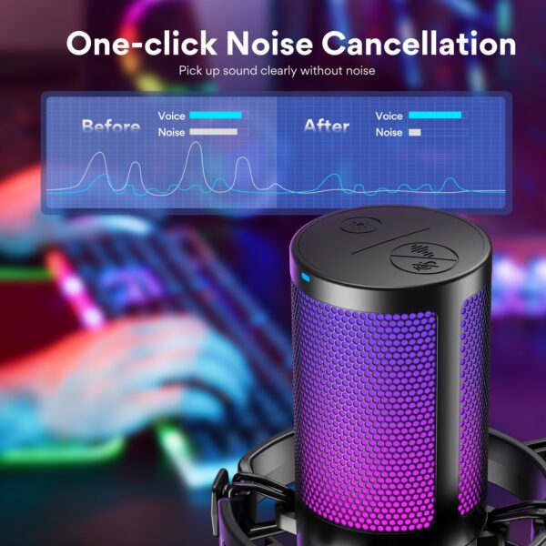 Maono - DGM20 GamerWave Condenser USB Gaming RGB Microphone - Slika 8