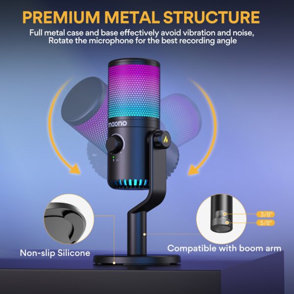 Maono - DM30RGB USB Gaming Microphone Black - Slika 10