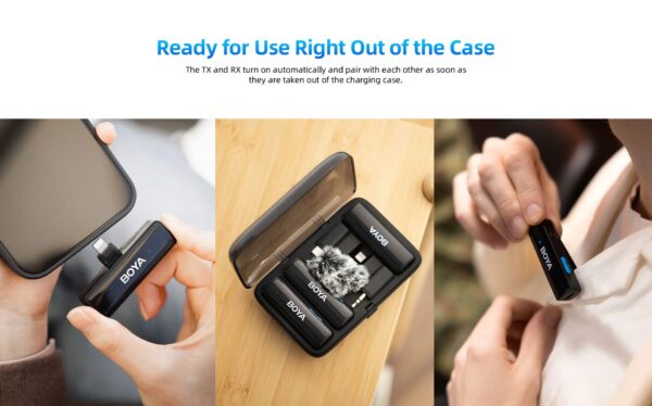 Boya - BOYALINK, 2.4G Dual-Channel All-in-one Wireless Microphone - Slika 10