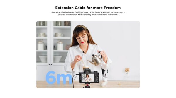 Boya - M1DM,Profi video DUPLI omni lavalier mikrofon - Slika 10