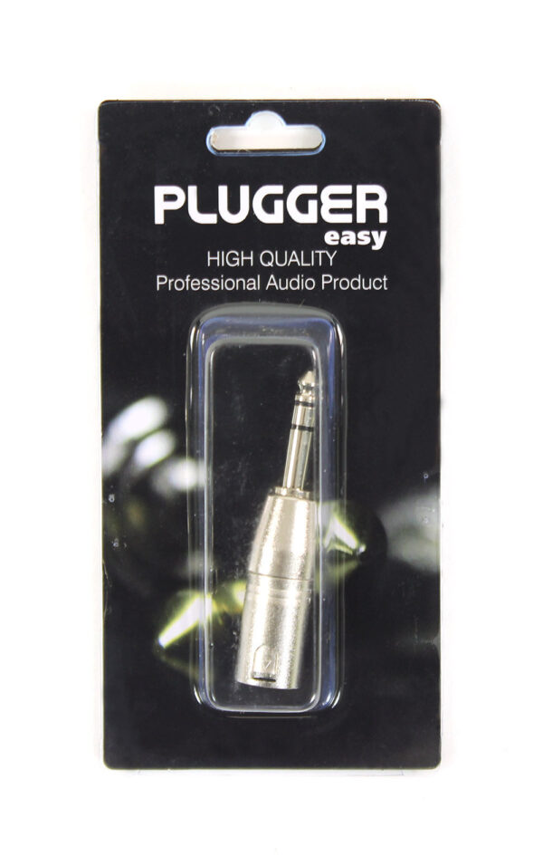 Plugger - Adapter XLR M 3b - 6.35mm Jack M Stereo Easy - Slika 3