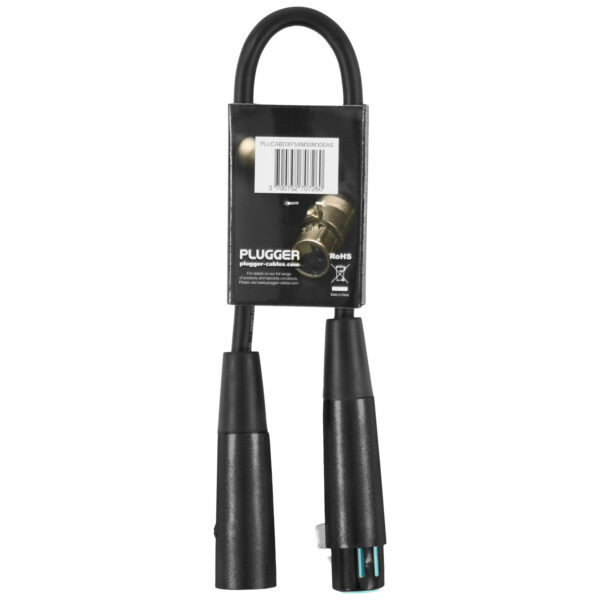 Plugger - Kabel DMX XLR Ž 5b - XLR M 3b 0m30 Easy - Slika 3