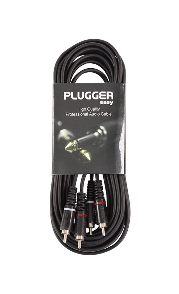 Plugger - Audio stereo kabel 2x RCA M - 2x RCA M 6m Easy - Slika 2