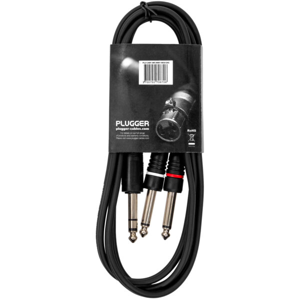 Plugger - Kabel Y Jack M Stereo - Jack M mono 1,50m Easy - Slika 3