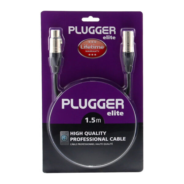 Plugger - Kabel XLR Ž 3b - XLR M 3b 1,50m Elite - Slika 2