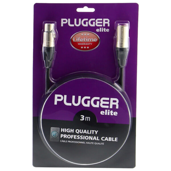 Plugger - Kabel XLR Ž 3b - XLR M 3b 3m Elite - Slika 2
