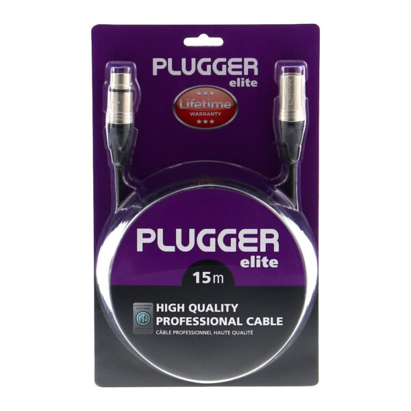 Plugger - Kabel XLR Ž 3b - XLR M 3b 15m Elite - Slika 2