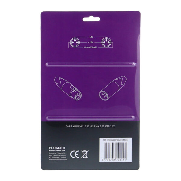 Plugger - Kabel XLR Ž 3b - XLR M 3b 15m Elite - Slika 3