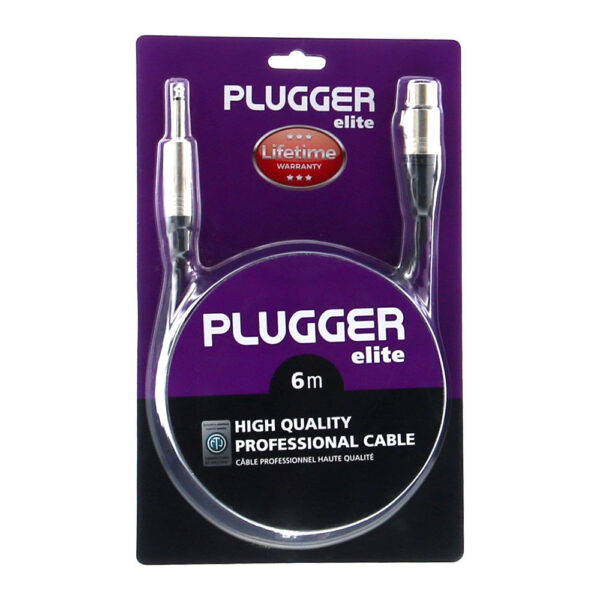 Plugger - Kabel XLR Ž 3b - Jack M mono 6m Elite - Slika 2