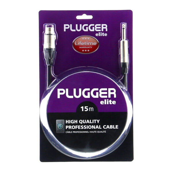 Plugger - Kabel XLR Ž 3b - Jack M mono 15m Elite - Slika 2