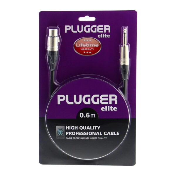 Plugger - Kabel XLR Ž 3b - Jack M Stereo 0.6m Elite - Slika 2