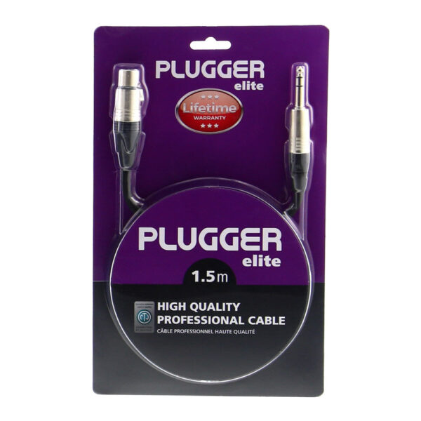 Plugger - Kabel XLR Ž 3b - Jack M Stereo 1,50m Elite - Slika 2